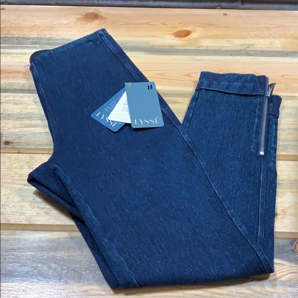 Lysse Cuffed Cropped Denim Leggings
